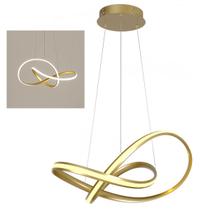 Lustre Pendente 3000K LED Arco Infinito Iluminaçao Sala Quarto Hall de Entrada Hotel Restaurante Moderno Comercial Residencial Decoraçao