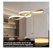 Lustre Pendente 40w Design Moderno Bivolt Dourado 3 Em 1 Lustre Pendente 40w Design Moderno Bivolt Dourado 3 Em 1