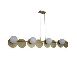 Lustre Pendente 8 Bolas Globo Dourado 115