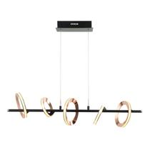 Lustre Pendente 85x84,5x84,5cm Ginga BB011 Bella Iluminação
