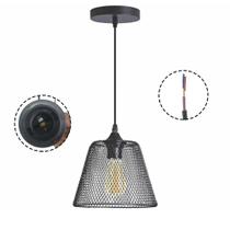 Lustre Pendente Abajur Cupula Decoraçao Casa Quarto Sala Copa Iluminaçao Metal Aramado Ajustavel Luz Teto Lampada Lustre Pendente Abajur Cupula Decoraçao Casa Quarto Sala Copa Iluminaçao Metal Aramado Ajustavel Luz Teto Lampada