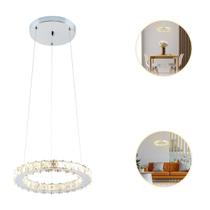 Lustre Pendente Aliança Cristal Vision 30Cm 18W Led 3000K