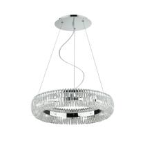 Lustre Pendente Aliança Quasar Metal Cromado 10X G9 Ø50cm OD011 Lustre Pendente Aliança Quasar Metal Cromado 10X G9 Ø50cm OD011