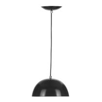 Lustre Pendente Alumínio Meia Lua 23cm Preto Lustre Pendente Alumínio Meia Lua 23cm Preto
