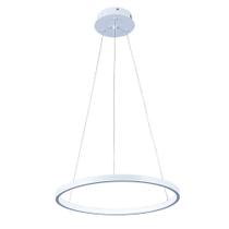Lustre Pendente Anel Led Moderno Luxuoso 1 Aro Ring 40cm 18W 6500K Bivolt Luminária Sala Quarto