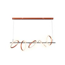 Lustre Pendente Anelli Arcos Aliança Moderno Led 3000K 49W Bronze Dourado Orluce Lustre Pendente Anelli Arcos Aliança Moderno Led 3000K 49W Bronze Dourado Orluce