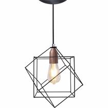 Lustre Pendente Aramado Cubo Geométrico Teto Moderno Lustre Pendente Aramado Cubo Geométrico Teto Moderno