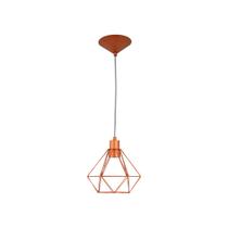 Lustre Pendente Aramado Diamante Peq Cobre - 3006 PEQ CB