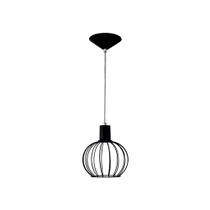 Lustre Pendente Aramado Esfera Peq Preto - 3004 PEQ PT