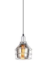 Lustre Pendente Aramado Fumê Aro 160 Bivolt Taschibra