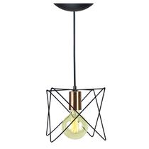 Lustre Pendente Aramado Star Moderno 18x18cm Bivolt Lustre Pendente Aramado Star Moderno 18x18cm Bivolt