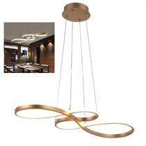 Lustre Pendente Arco Infinito LED 3 em 1 Recepçao Restaurante Hall de Entrada Hotel Sala de Jantar Residencial Comercial Lustre Pendente Arco Infinito LED 3 em 1 Recepçao Restaurante Hall de Entrada Hotel Sala de Jantar Residencial Comercial