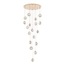 Lustre Pendente Astraled Astrobell PL-9853 Dourado Brilho Led Bivolt Lustre Pendente Astraled Astrobell PL-9853 Dourado Brilho Led Bivolt