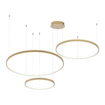 Lustre Pendente Astraled Bevis Pl-9733 Dourado Led Bivolt Lustre Pendente Astraled Bevis Pl-9733 Dourado Led Bivolt