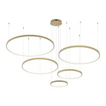 Lustre Pendente Astraled Bevis PL-9744 Dourado Led Bivolt Lustre Pendente Astraled Bevis PL-9744 Dourado Led Bivolt