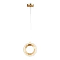 Lustre Pendente Astraled Helvetios PT-9122 Dourado Brilho Led Bivolt