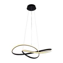 Lustre Pendente Atom 63x15cm 1 LED 36W 3000k 1188 Lúmens HM019B Bella Iluminação Preto