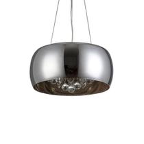 Lustre Pendente Attractive Vidro Cromado 40cm - Startec