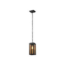 Lustre Pendente Avant Macedonia Corrente 1xE27 Preto Fosco