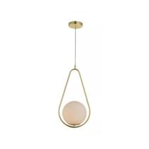 Lustre Pendente Avant Perola Gota 1xG45 Ouro Brilho Lustre Pendente Avant Perola Gota 1xG45 Ouro Brilho
