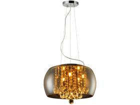 Lustre Pendente Avant Wessex 40cm 5xG9 Vidro Fume Espelhado Lustre Pendente Avant Wessex 40cm 5xG9 Vidro Fume Espelhado