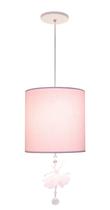 Lustre Pendente Bailarina 25X25 - Cor: Rosa