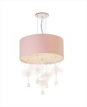 Lustre Pendente Bailarinas 2 30X15 - Cor: Rosa