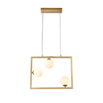 Lustre Pendente Balanço 45cm 35cm 3xg9 75w Bella Iluminação