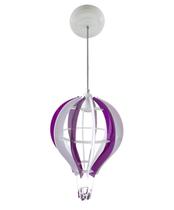 Lustre Pendente Balão Roxo Quarto Infantil / Bebê