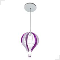Lustre Pendente Balão Roxo quarto infantil / bebê
