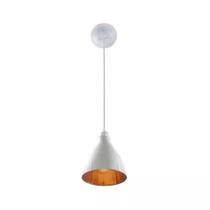 Lustre Pendente Balcão Cozinha Americana Preto ou Branco Cobre