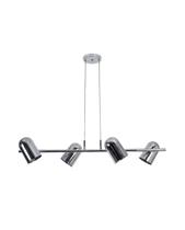 Lustre Pendente Bastone Retangular Industrial Articulável Cromado 1,20m 680 Lustre Pendente Bastone Retangular Industrial Articulável Cromado 1,20m 680