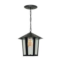 Lustre Pendente Blumenau Colonial Sextavado Vidro Liso E27 Bivolt Lustre Pendente Blumenau Colonial Sextavado Vidro Liso E27 Bivolt