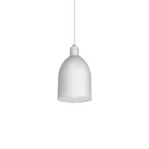 Lustre Pendente Blumenau Mila E27 Bivolt Branco Fosco Lustre Pendente Blumenau Mila E27 Bivolt Branco Fosco