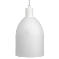 Lustre Pendente Blumenau Mila Minimalista E27 Bivolt Branco