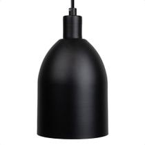 Lustre Pendente Blumenau Mila Minimalista E27 Bivolt Preto Lustre Pendente Blumenau Mila Minimalista E27 Bivolt Preto