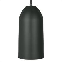 Lustre Pendente Blumenau Otto Minimalista E27 Bivolt Preto