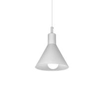 Lustre Pendente Blumenau Toni E27 Bivolt Branco Fosco