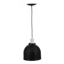 Lustre Pendente Bola Nova De Aluminio Preto Com Branco - MARRYLUZ