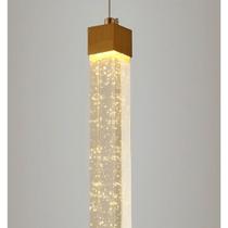 Lustre pendente bolha cristal quadrado empire - decor