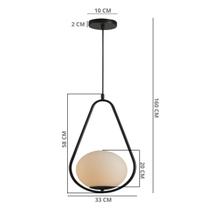 Lustre Pendente Bravalumi Pérola Fallen Globo E27 Bivolt Lustre Pendente Bravalumi Pérola Fallen Globo E27 Bivolt