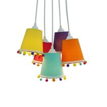 Lustre Pendente Cacho PomPom Crie Casa Colors