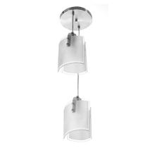 Lustre Pendente Calha De Vidro Duplo 1 Mt De Fio