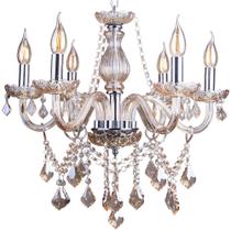 Lustre Pendente Candelabro France Nice 6 lâmpadas E14 Bivolt