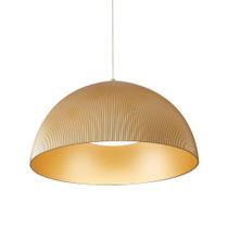 Lustre Pendente Caneli 90041 LED Embutido 3000K Dourado Fosco Nordecor Iluminação 40CM Lustre Pendente Caneli 90041 LED Embutido 3000K Dourado Fosco Nordecor Iluminação 40CM