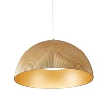 Lustre Pendente Caneli 90044 LED Embutido Dourado Fosco Nordecor Iluminação 60CM Lustre Pendente Caneli 90044 LED Embutido Dourado Fosco Nordecor Iluminação 60CM