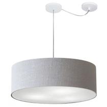 Lustre Pendente Cilíndrico Com Desvio Rustico Cinza MJ-4259 Para Mesa de Jantar e Estar Lustre Pendente Cilíndrico Com Desvio Rustico Cinza MJ-4259 Para Mesa de Jantar e Estar