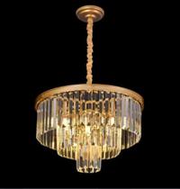 Lustre Pendente Circular Dourado Fino Cristal Ambar + Metal 50 cm x 32 cm Ltrr011d - lux mundo