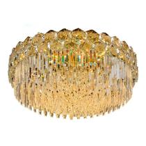 Lustre Pendente Clássico Quebec em Metal e Cristal para Sala Quarto e Hall - 80cm