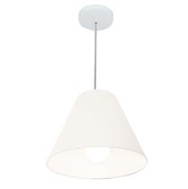 Lustre Pendente Cone Vivare Md-4028 Cúpula em Tecido 25/30x12cm - Bivolt